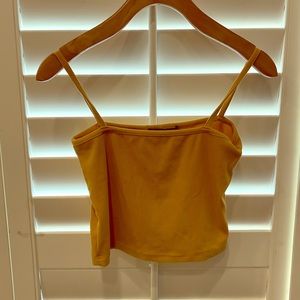 BRANDY MELVILLE💗 Yellow ribbed tank!💛